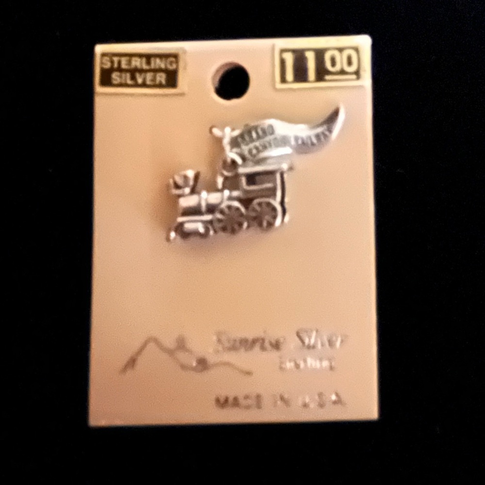 Vintage Sunrise Silver Sterling .925 Grand Canyon Railway Steam Engine Charm